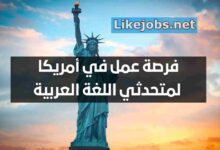 فرصة عمل في أمريكا لمتحدثي اللغة العربية براتب مرتفع