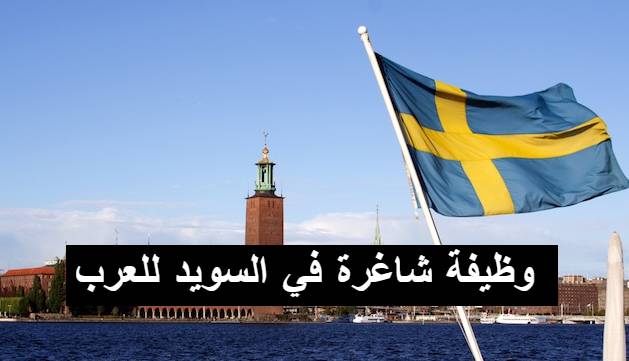 وظيفة شاغرة في السويد للعرب
