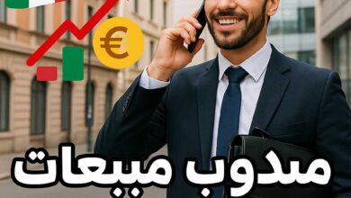 العمل كمندوب مبيعات في شركة ايطالية