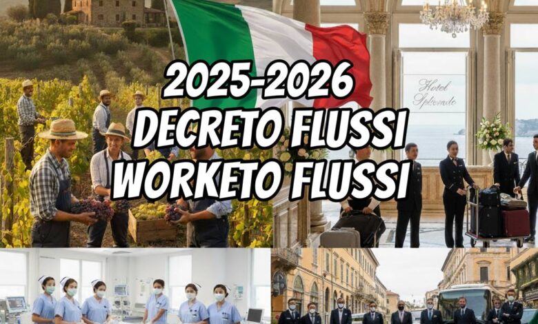 إيطاليا تفتح باب التسجيل في عقود العمل 2025-2026 ضمن برنامج Decreto Flussi الرسمي 1 إيطاليا تفتح باب التسجيل في عقود العمل 2025-2026 ضمن برنامج Decreto Flussi الرسمي