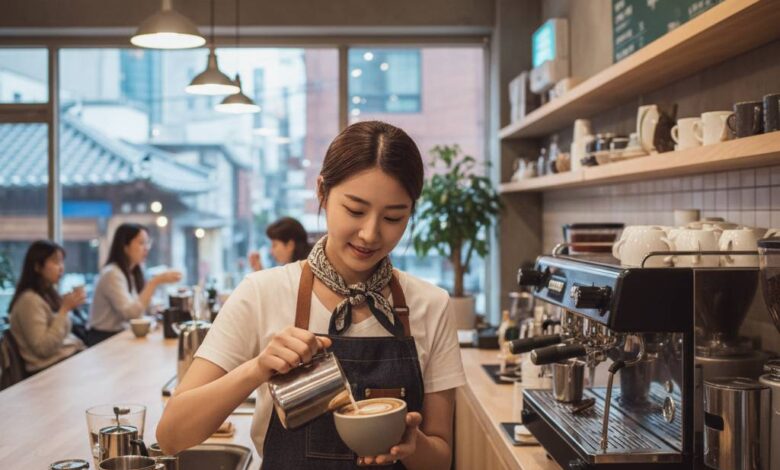 وظائف باريستا في كوريا الجنوبية 2025: متطلبات وشروط العمل