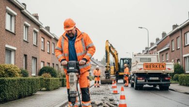 عمل في بلجيكا بدون شرط اللغة | وظيفة عامل تهيئة طرق