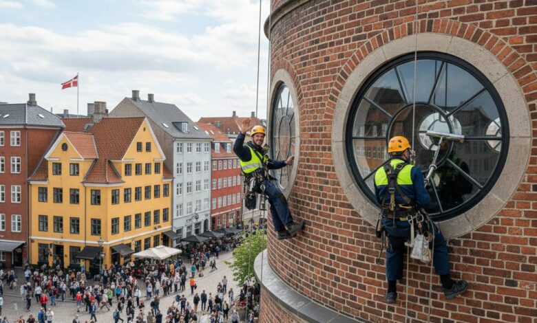 مطلوب عمال تنظيف النوافذ في الدنمارك