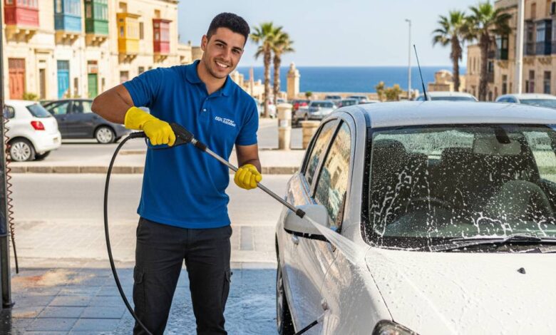 العمل في غسيل السيارات بدولة مالطا – فرص حقيقية للمهاجرين والعمال المهرة