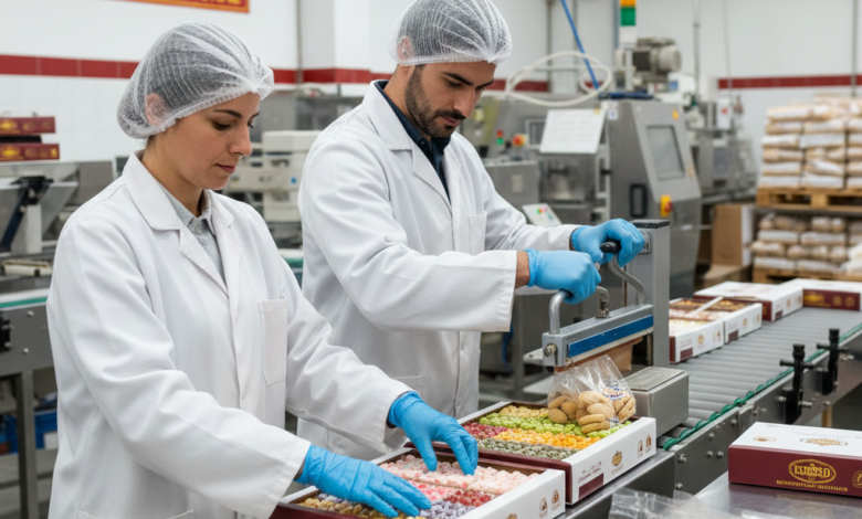 مطلوب عامل و عاملة تغليف في مصنع الحلويات باسبانيا