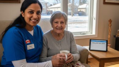 مطلوب عامل رعاية منزلية للعمل لدى عائلة في كندا