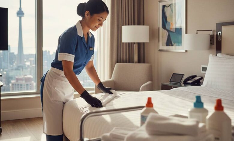 مطلوب عامل نظافة غرف في كندا براتب 17 دولار في الساعة