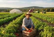 مطلوب عامل زراعي في إنتاج الخضراوات بكندا براتب 16 دولار في الساعة