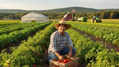 مطلوب عامل زراعي في إنتاج الخضراوات بكندا براتب 16 دولار في الساعة