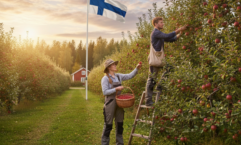 فنلندا تعلن عن وظائف موسمية في قطف الفراولة لصيف 2026