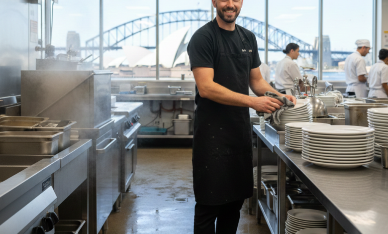 العمل في أستراليا بدون خبرة – وظيفة عامل غسل الأواني