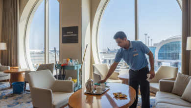 مطلوب عامل نظافة غرف في مطار الدوحة بقطر