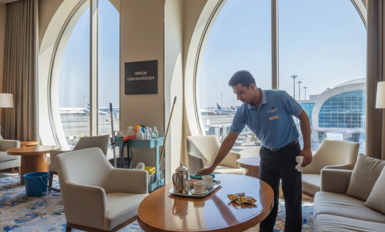 مطلوب عامل نظافة غرف في مطار الدوحة بقطر