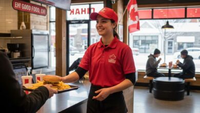مطعم في كندا يعلن عن توظيف عامل خدمة للوجبات السريعة بدوام كامل