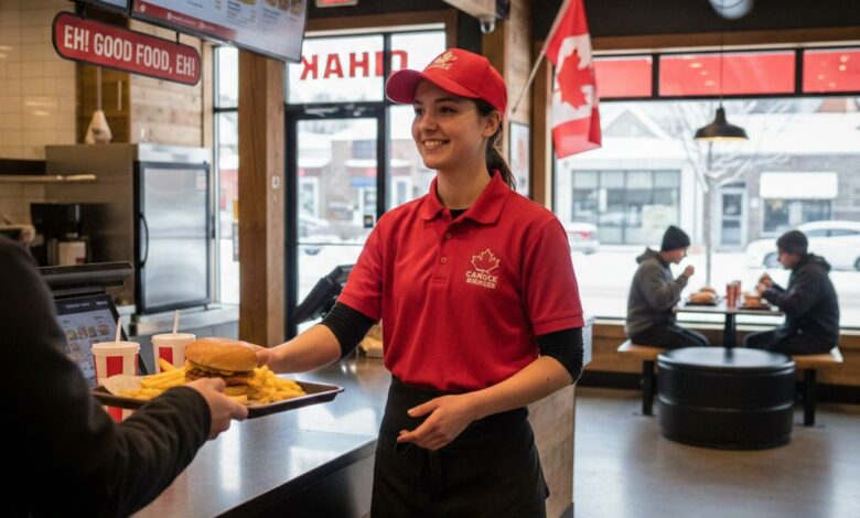 مطعم في كندا يعلن عن توظيف عامل خدمة للوجبات السريعة بدوام كامل