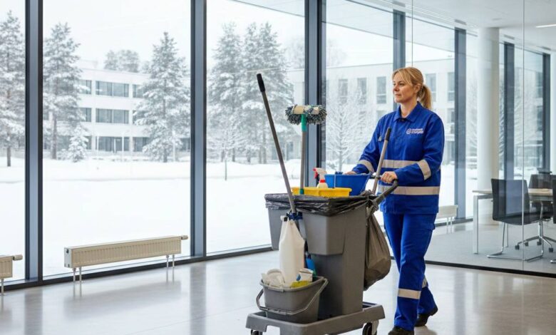 مطلوب عامل نظافة مباني في استونيا