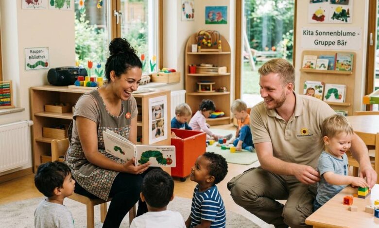 مطلوب مربي و مربية أطفال في مركز رعاية الاطفال بألمانيا