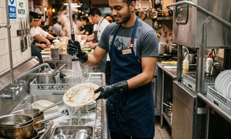 مطعم في كندا يفتح باب التوظيف لعامل غسل أطباق 2026