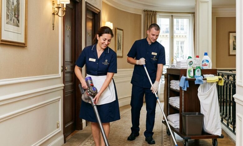 مطلوب عاملة نظافة في فرنسا براتب 1300 دولار شهريا