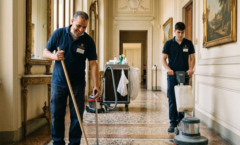 مطلوب عامل نظافة و عامل تنظيف الطوابق لفندق في ايطاليا