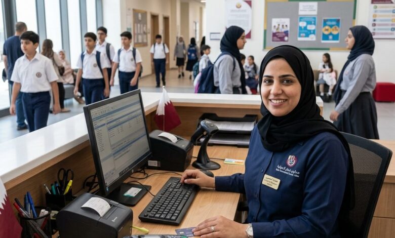 مطلوب عامل صندوق في مدارس قطر براتب مناسب