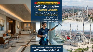 فرصة عمل في تركيا: توظيف عامل تنظيف زجاج للعمل في الفنادق والشركات