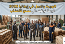 الهجرة والعمل في إيطاليا 2026: فرصة توظيف في مصنع للأخشاب