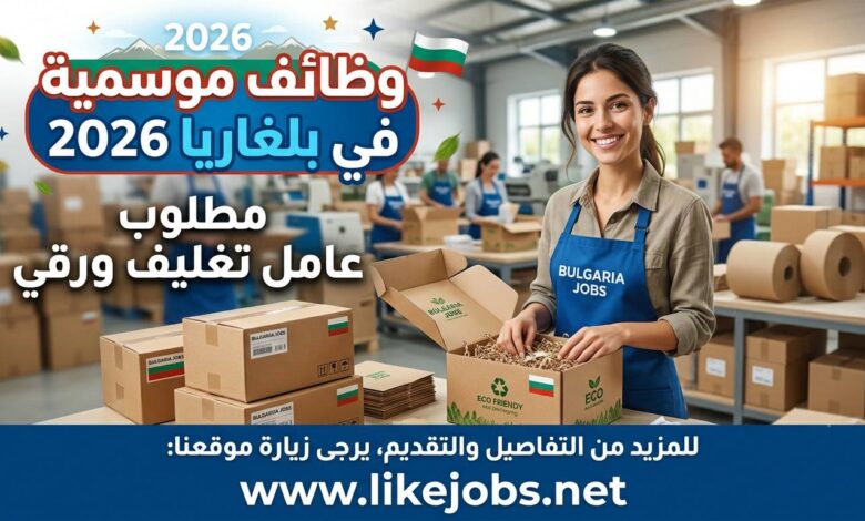 وظائف موسمية في بلغاريا 2026: مطلوب عامل تغليف ورقي