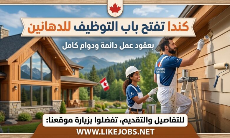 كندا تفتح باب التوظيف للدهانين بعقود عمل دائمة ودوام كامل