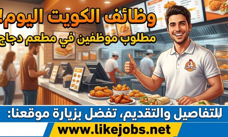 وظائف الكويت اليوم: مطلوب موظفين في مطعم دجاج