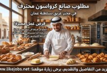 مطلوب صانع كرواسون في مخبز بسلطنة عمان – فرص عمل مميزة
