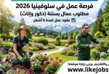 وظائف في سلوفينيا 2026: مطلوب عمال بستنة (ذكور وإناث) بعقود عمل لمدة 6 أشهر