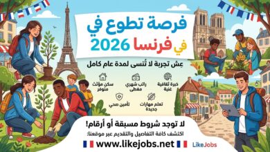 فرصة تطوع في فرنسا 2026 لمدة عام كامل مع توفير السكن والراتب