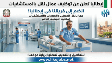 إيطاليا تعلن عن توظيف عمال نقل بالمستشفيات مع إمكانية التوظيف الدائم