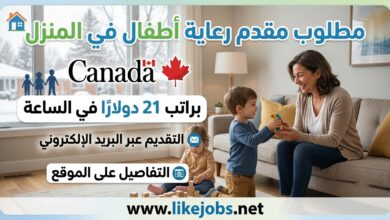 مطلوب مقدم رعاية أطفال في المنزل بكندا براتب 21 دولارًا في الساعة – التقديم عبر البريد الإلكتروني