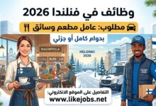 وظائف في فنلندا 2026: مطلوب عامل مطعم وسائق بدوام كامل أو جزئي