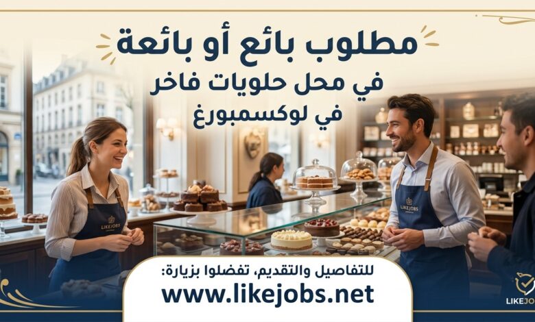مطلوب بائع أو بائعة في محل حلويات بالوكسمبورغ