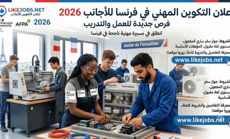 التكوين المهني في فرنسا للأجانب 2026: فرص جديدة للعمل والتدريب