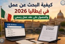 كيفية البحث عن عمل في إيطاليا 2026 والحصول على عقد عمل رسمي