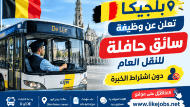 بلجيكا تعلن عن وظيفة سائق حافلة للنقل العام دون اشتراط الخبرة