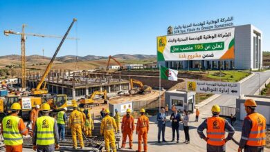 الشركة الوطنية للهندسة المدنية والبناء GCB تعلن عن 195 منصب عمل ضمن مشروع بلدنا