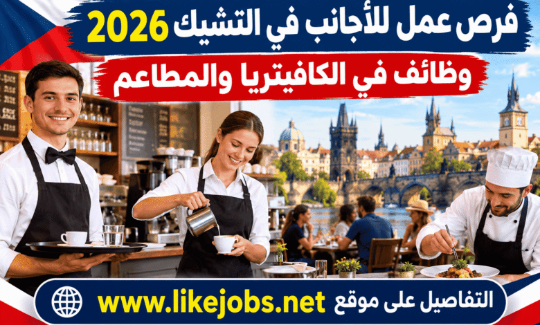فرص عمل للأجانب في التشيك 2026: وظائف في الكافيتريا والمطاعم