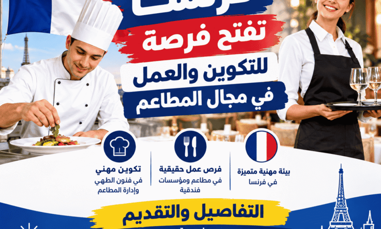 فرنسا تفتح فرصة للتكوين والعمل في مجال المطاعم | التفاصيل والتقديم