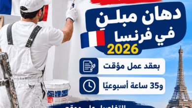 توظيف دهان مبانٍ في فرنسا 2026 بعقد عمل مؤقت و35 ساعة أسبوعيًا