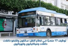 توظيف 17 منصبًا في قطاع النقل.. سائقون وقابضو حافلات وميكانيكيون وكهربائيون