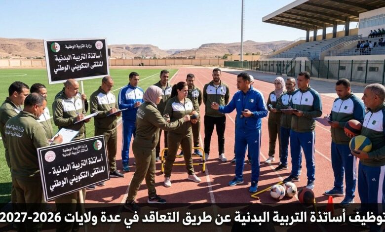 توظيف أساتذة التربية البدنية عن طريق التعاقد في عدة ولايات 2026-2027