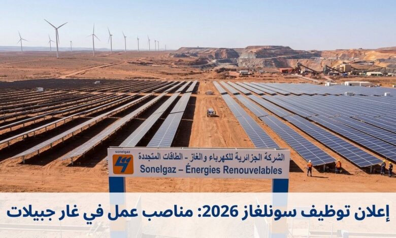 توظيف سونلغاز 2026: مناصب عمل في غار جبيلات