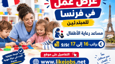 عرض عمل في فرنسا للمبتدئين: مساعد رعاية الأطفال براتب 16 إلى 17 يورو