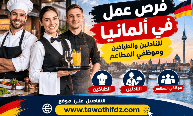 فرص عمل في ألمانيا للنادلين والطباخين وموظفي المطاعم