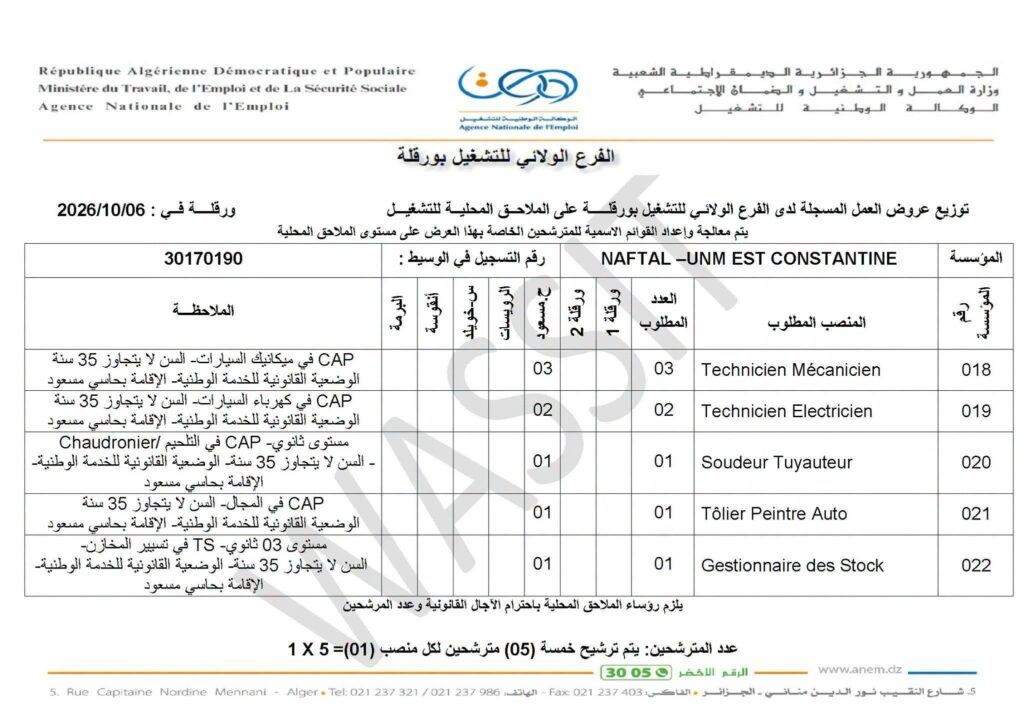 نفطال تفتح 10 مناصب توظيف بحاسي مسعود عبر الوكالة الوطنية للتشغيل 2 نفطال01 4